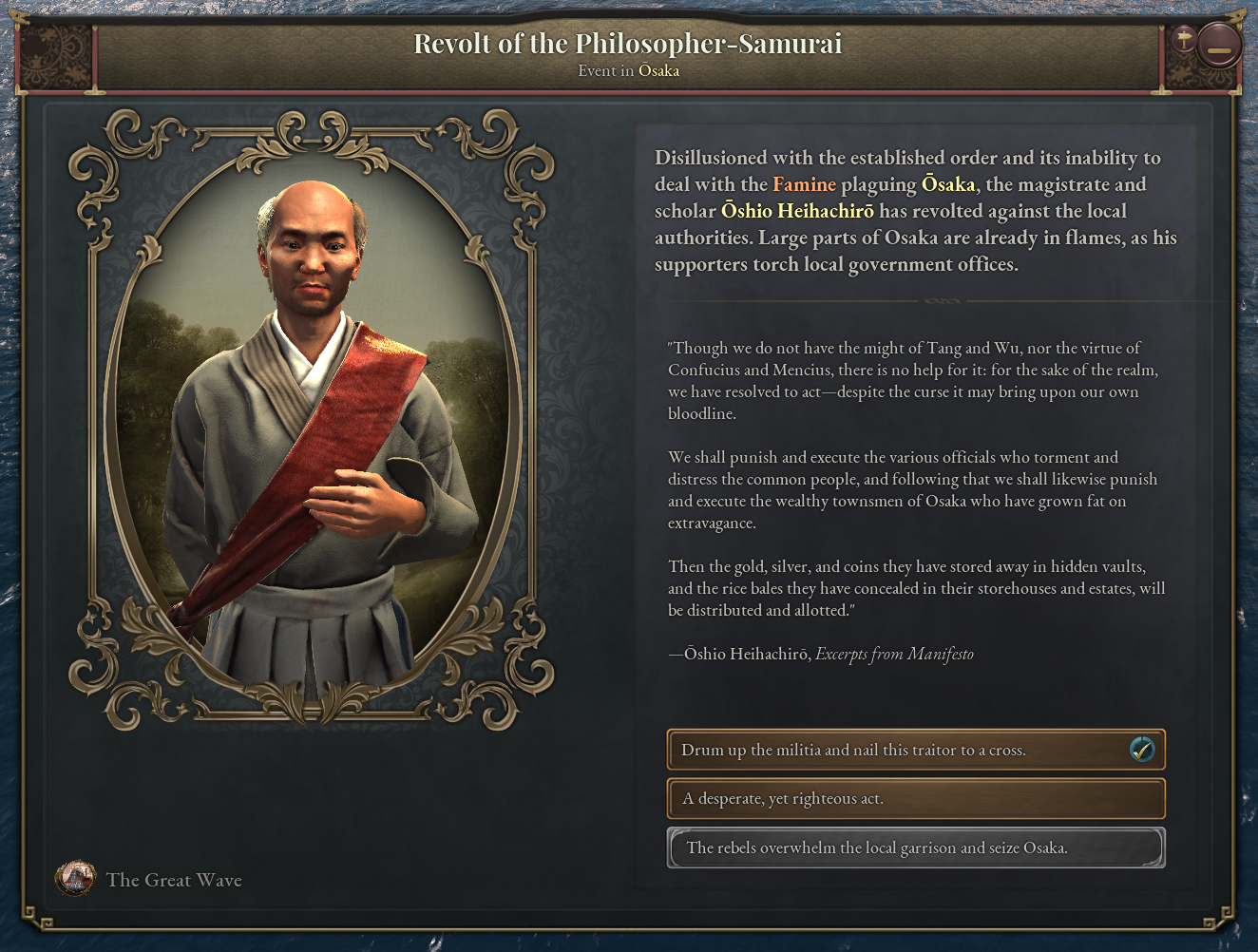 Victoria 3 - Dev Diary #179 - Narrative Content of The Great Wave ...