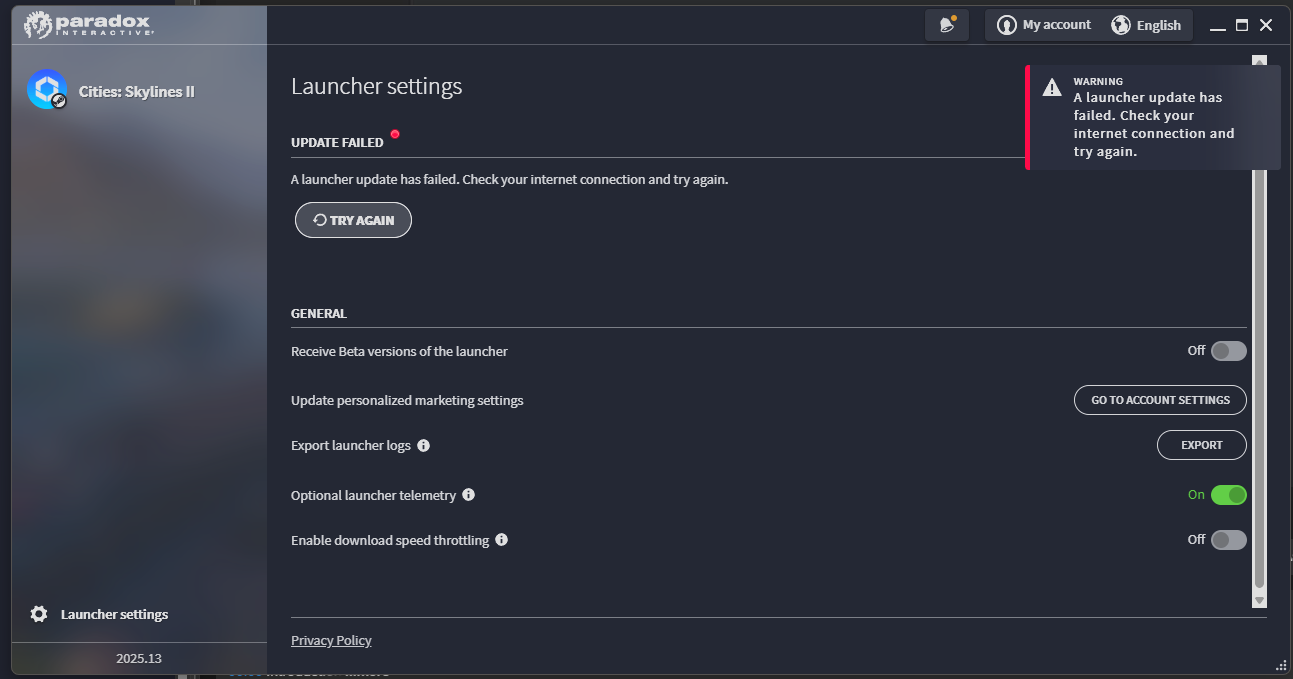 Solved: Individual Solution - Launcher Error | Paradox Interactive Forums
