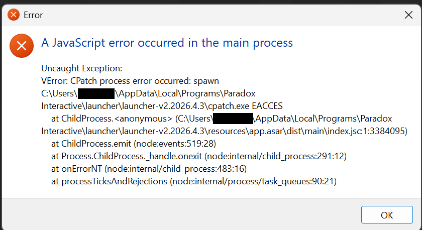 JavaScript Error | Paradox Interactive Forums