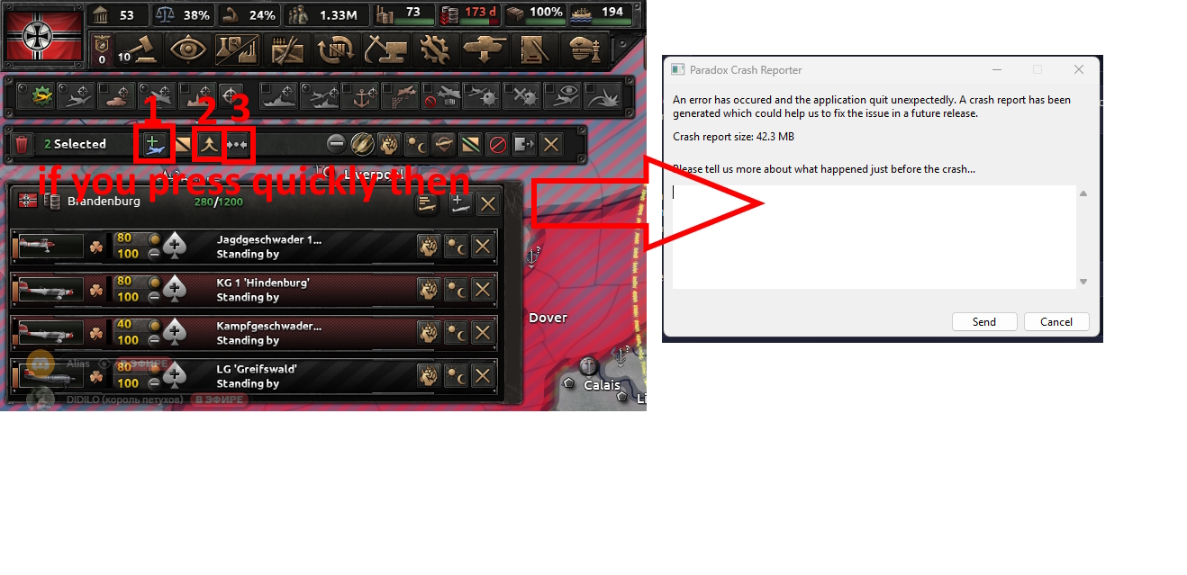 Confirmed - Crash any game with 3 buttons | Paradox Interactive Forums