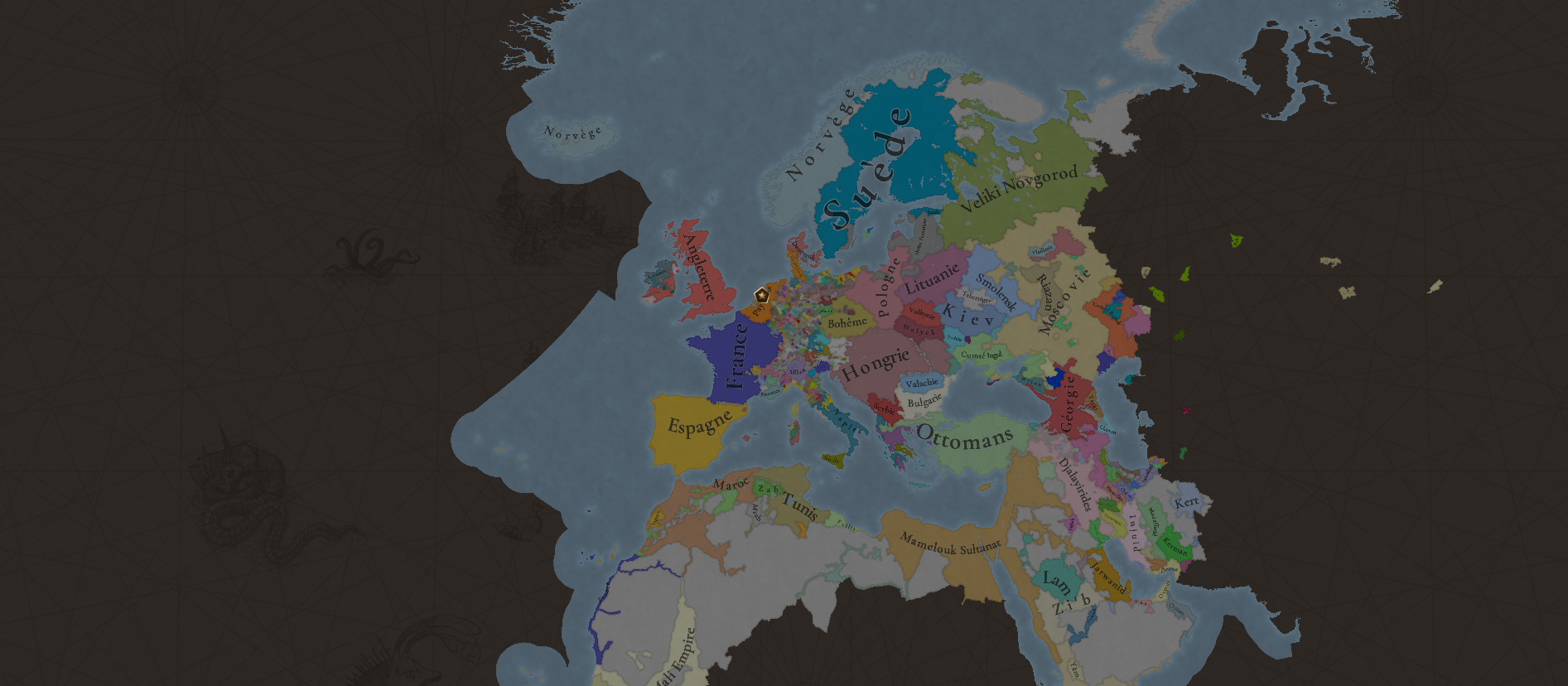Patch 1.2.4 is good : here is a map of the world in 1492 | Paradox ...