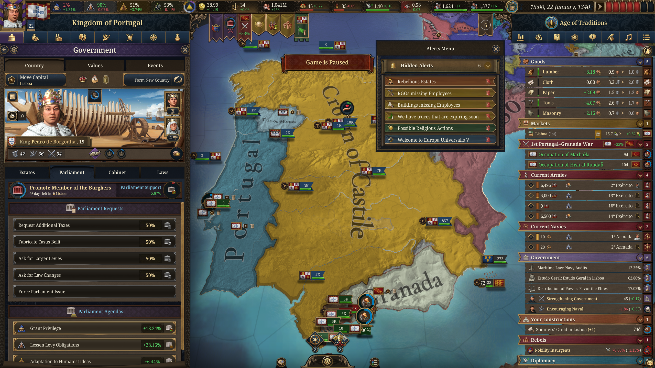 Not a Bug - 1.3.8 Bug with Parliament (3 Bugs) | Paradox Interactive Forums