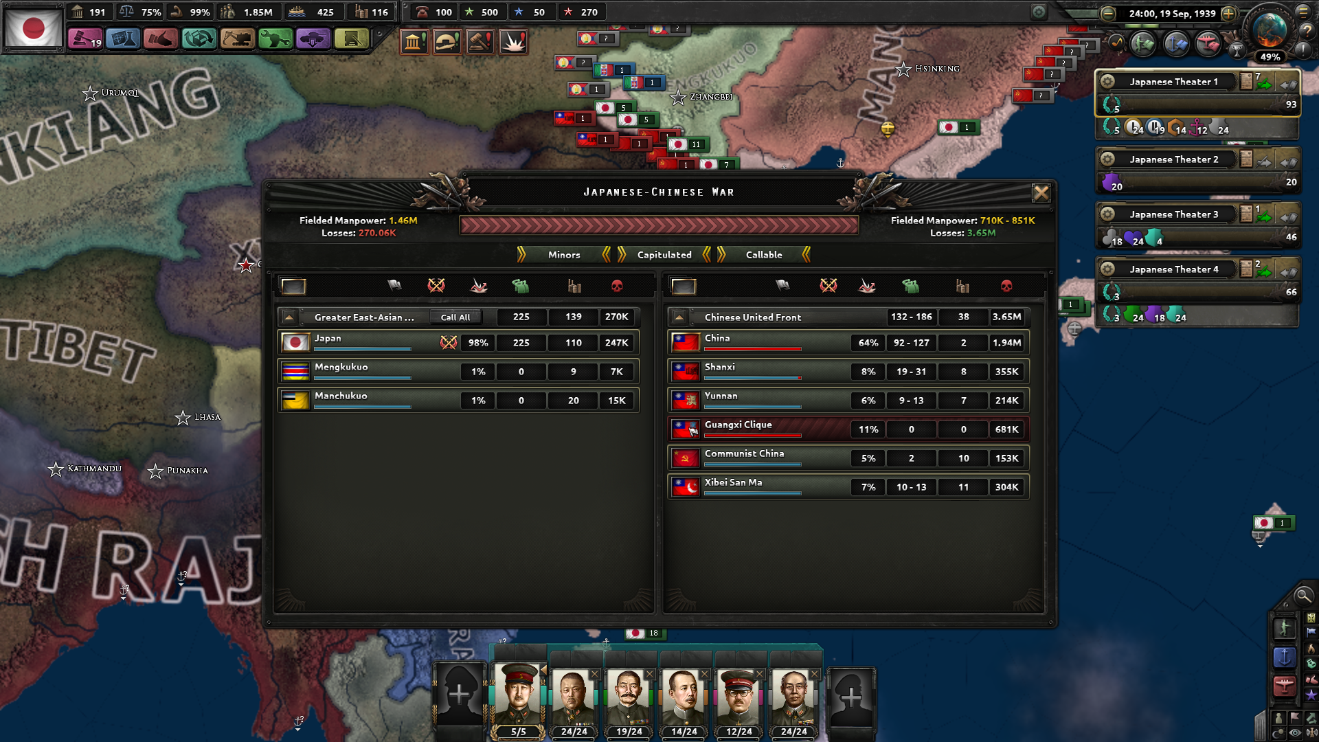I just finished my most enjoyable SinoJapanese War playthrough since I