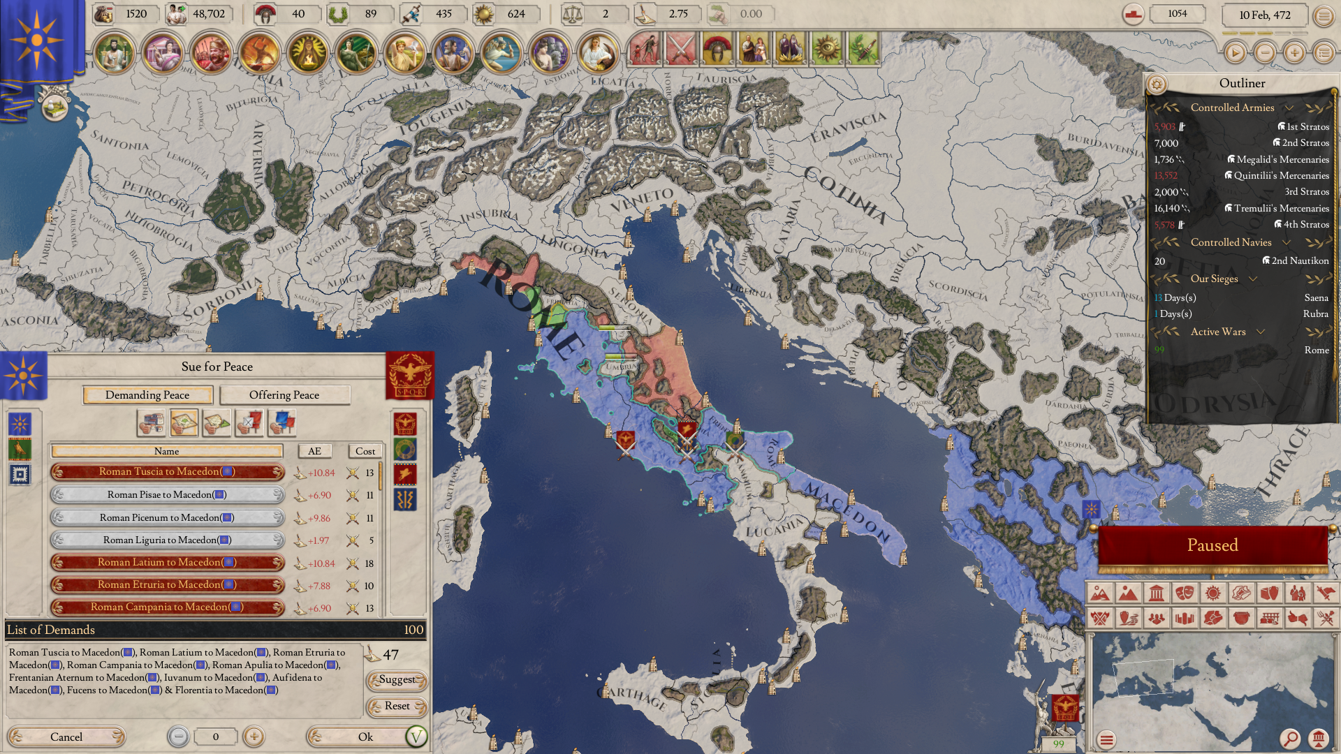 Rome is "a bit" OP at the start | Paradox Interactive Forums