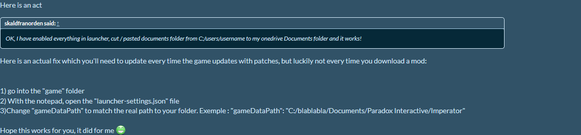 I:R - Mods not loading in game | Paradox Interactive Forums