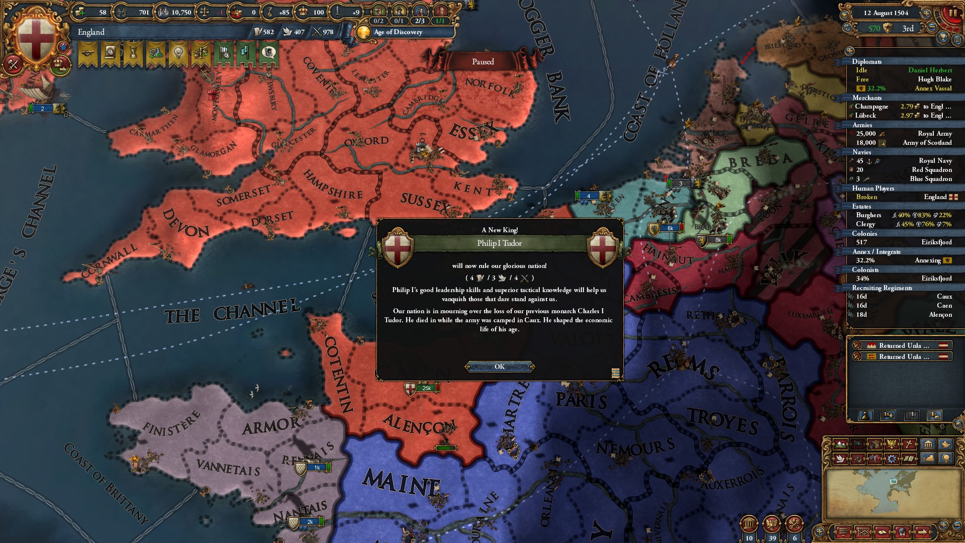 British Dominance - England to Great Britain Roleplay - AAR | Paradox ...