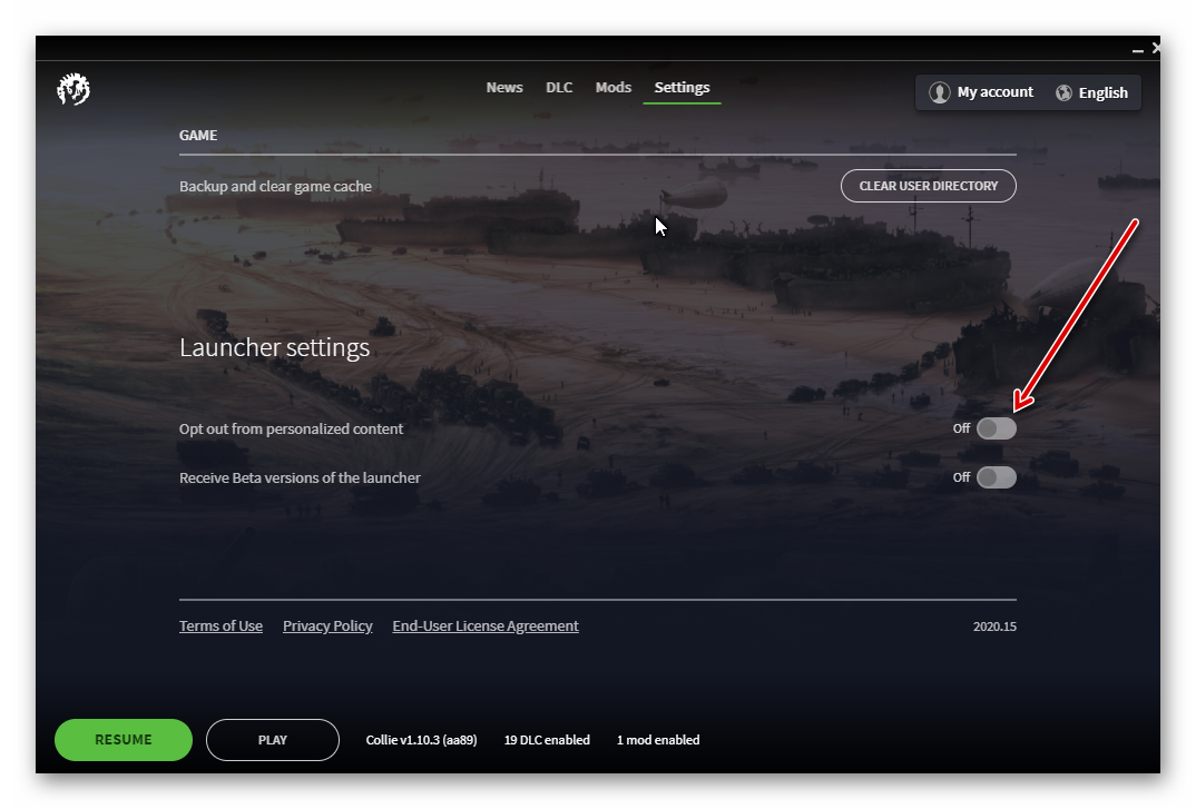 Is there a way to remove the advertisements from the launcher 