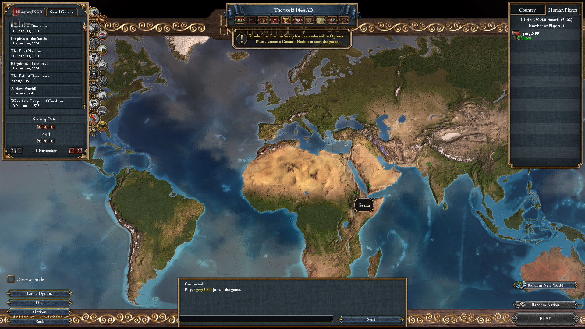 I can't play multiplayer. | Paradox Interactive Forums