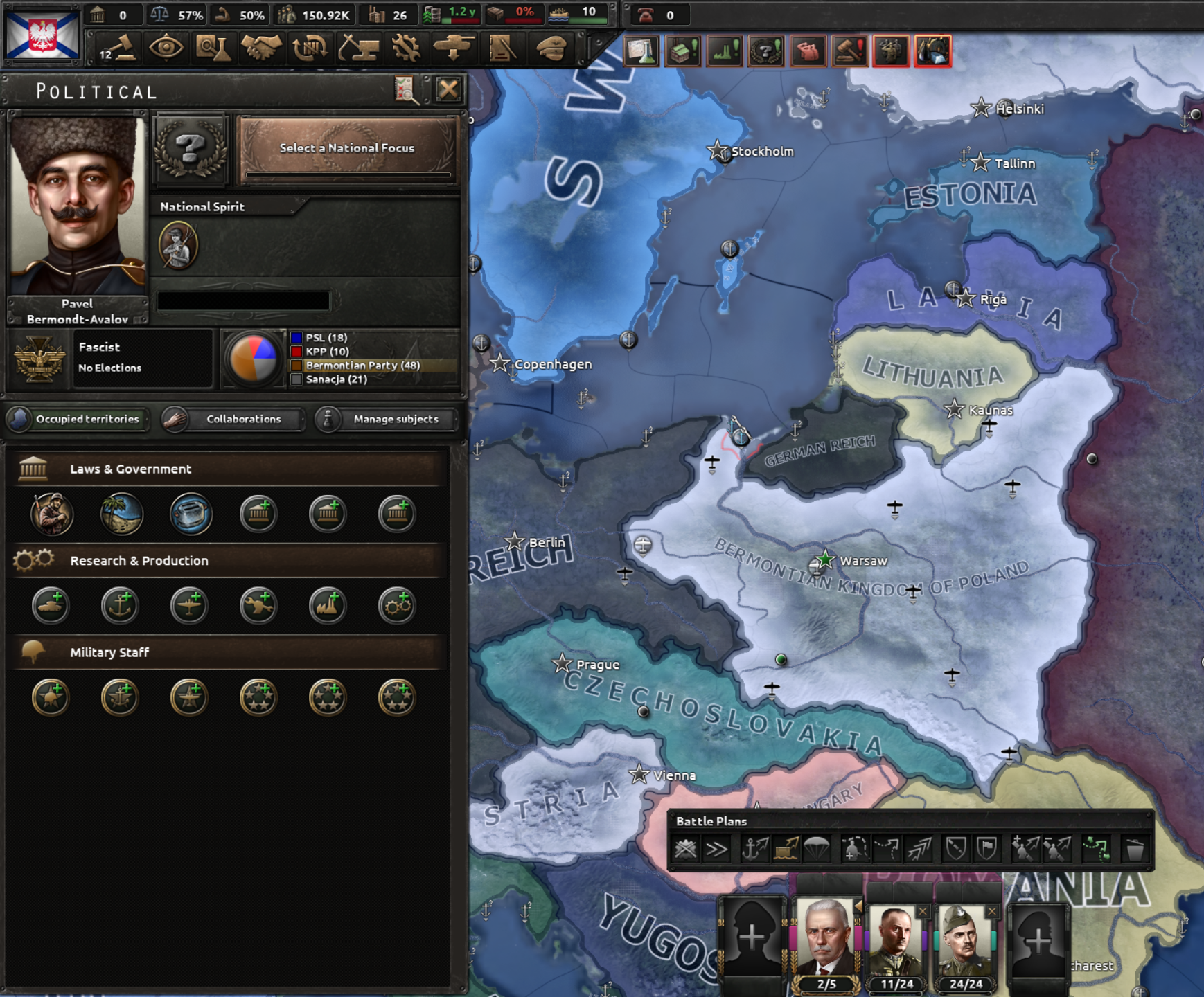 Next Hearts of Iron 4 update entirely overhauls Poland's focus tree