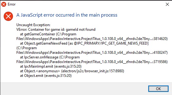 Game not launching from Xbox desktop app | Paradox Interactive Forums