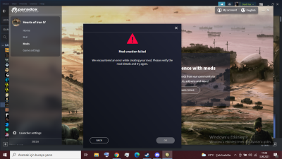 Can't Create Mod Files | Paradox Interactive Forums