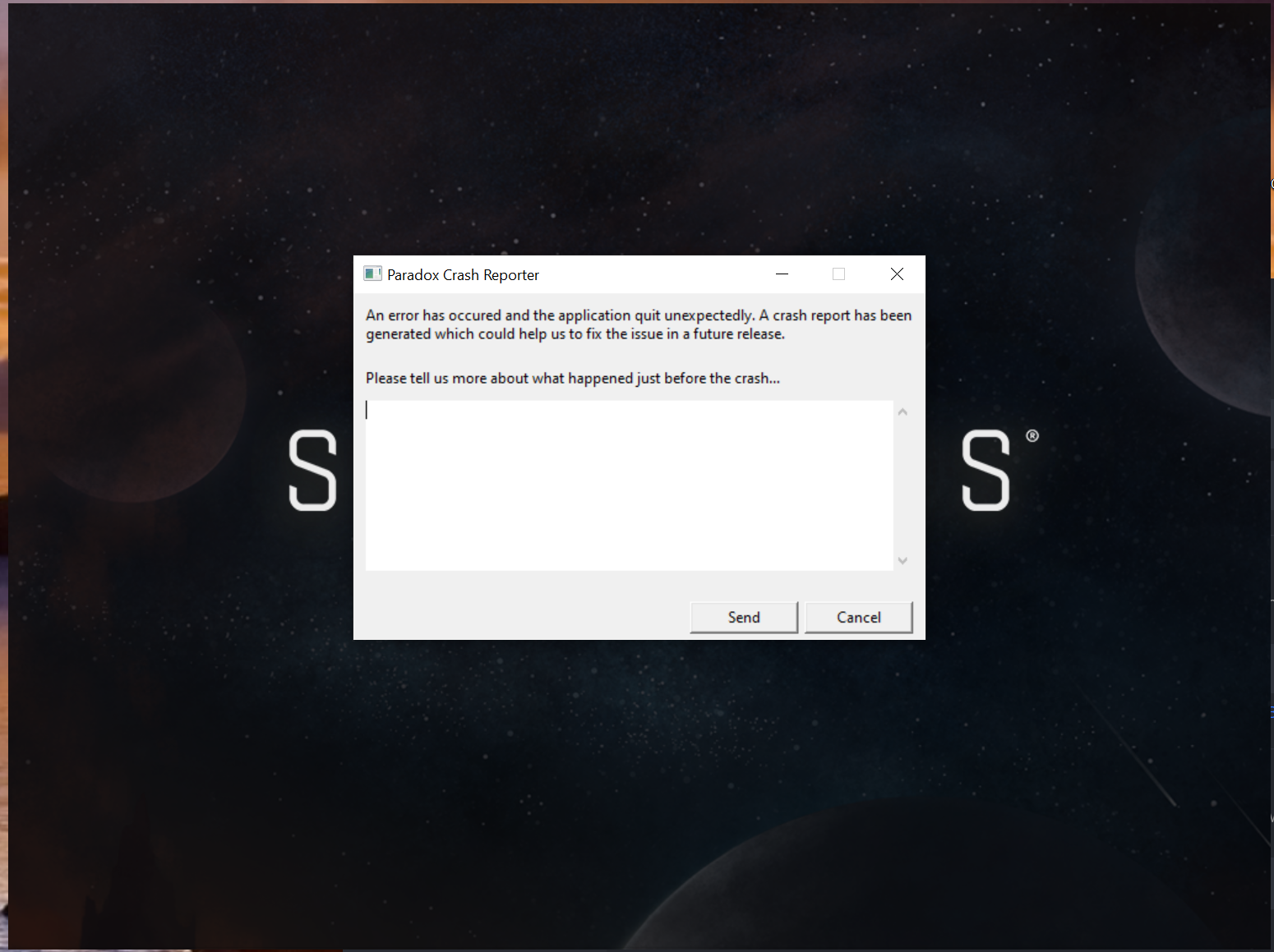 The game does not start! Please help. | Paradox Interactive Forums