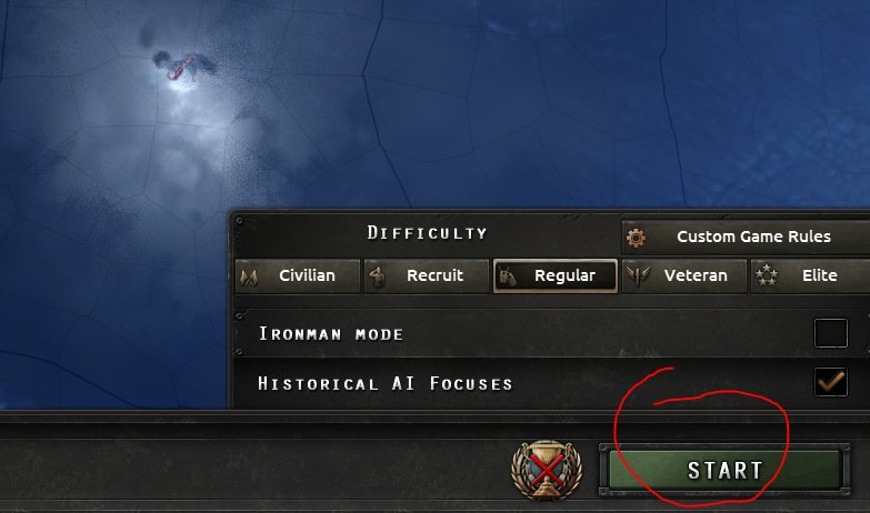 Error message and Game crashes after selecting a country to start ...