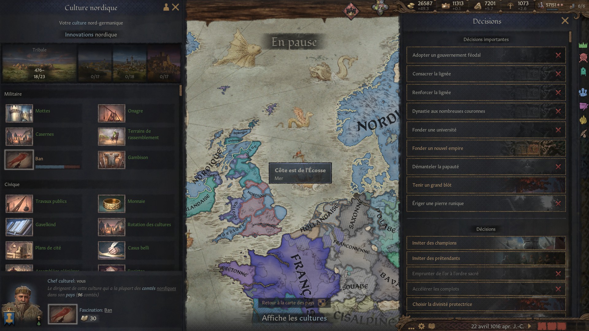 "Secure the High Kingdom of the North Sea" decision not available