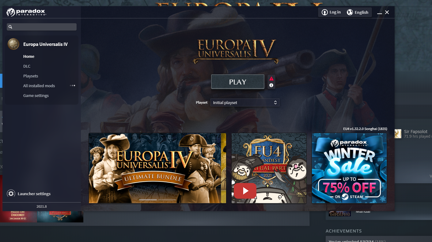 Eu4 Launcher not working | Page 2 | Paradox Interactive Forums