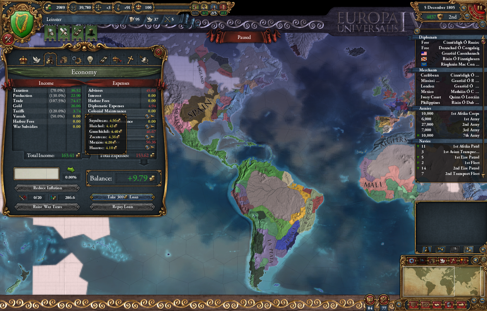 Gold mines in the New World. Paradox Interactive Forums