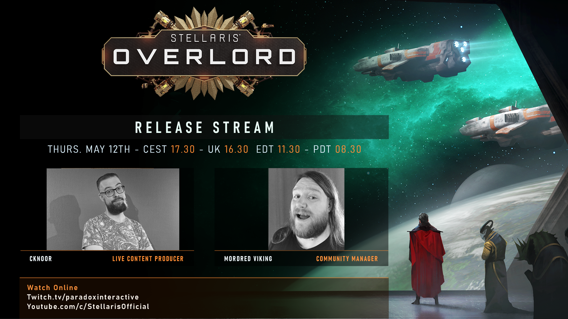 Stellaris: Overlord release stream! | Paradox Interactive Forums