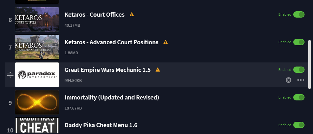 Mods enabled, yet not working after 1.6.0 update. | Page 2 | Paradox ...