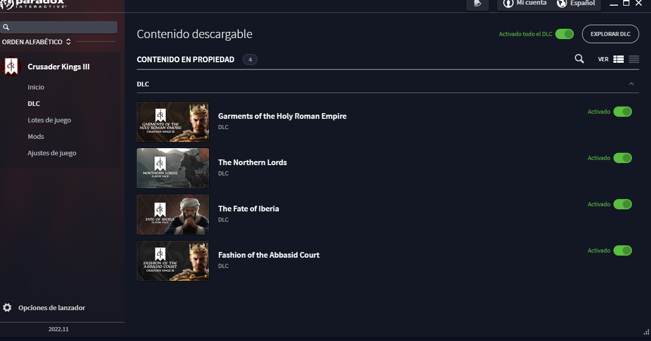 Problema con el DLC en CK3 | Paradox Interactive Forums