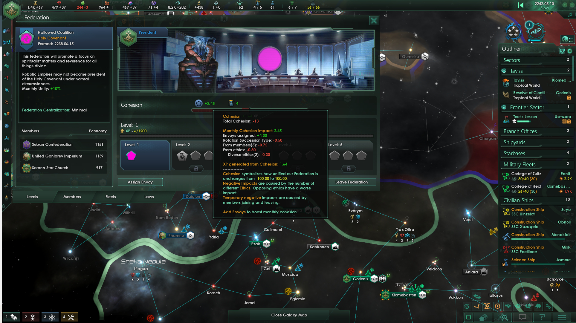 Stellaris Completed holy covenant situation, no bonus fed xp