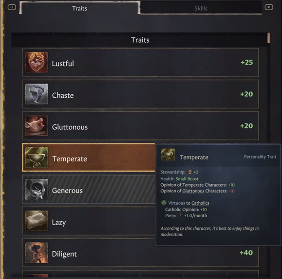 Trait console commands ck3