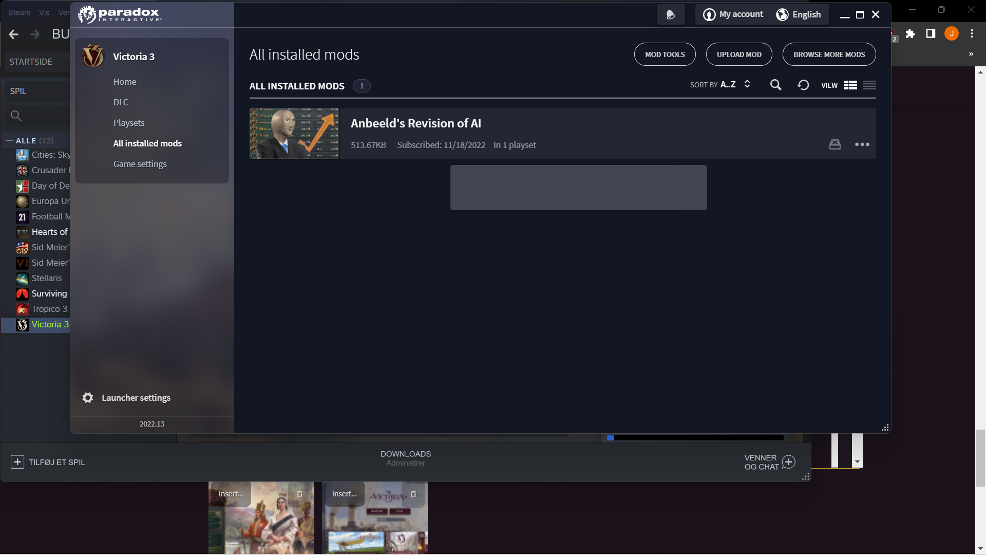 Can´t figure out how to use a mod | Paradox Interactive Forums