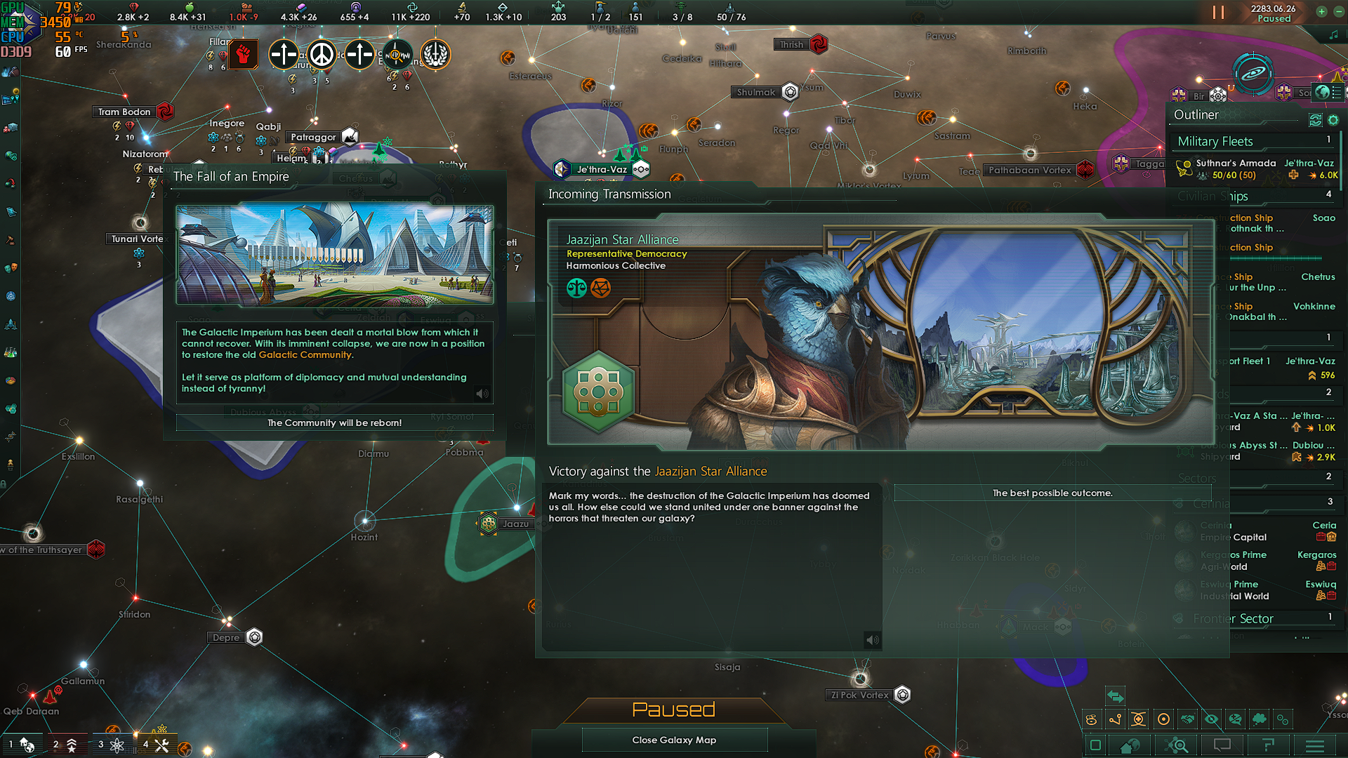 Imperion So turns out the game keeps track of how many Galactic Imperiums have ...