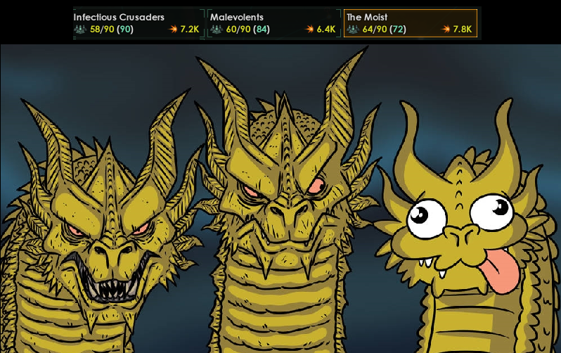 Infectious Crusaders, Malevolent, and... The Moist. Infectious Crusaders, Malevolent, and... The Moist.