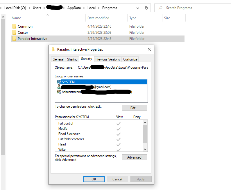 Launcher-v2.2022.9 Error Access Denied! | Paradox Interactive Forums