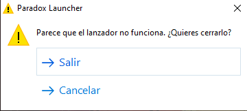 General launcher problem | Paradox Interactive Forums