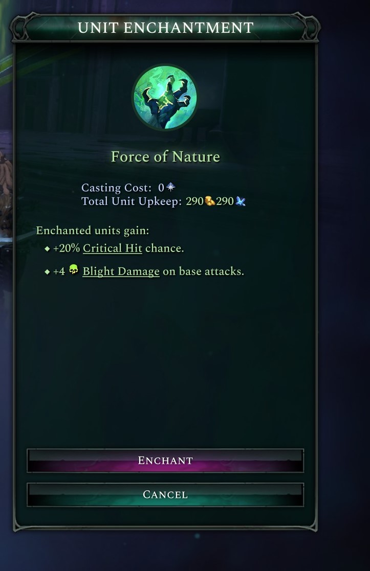 Are enchantment upkeep costs too high? Paradox Interactive Forums