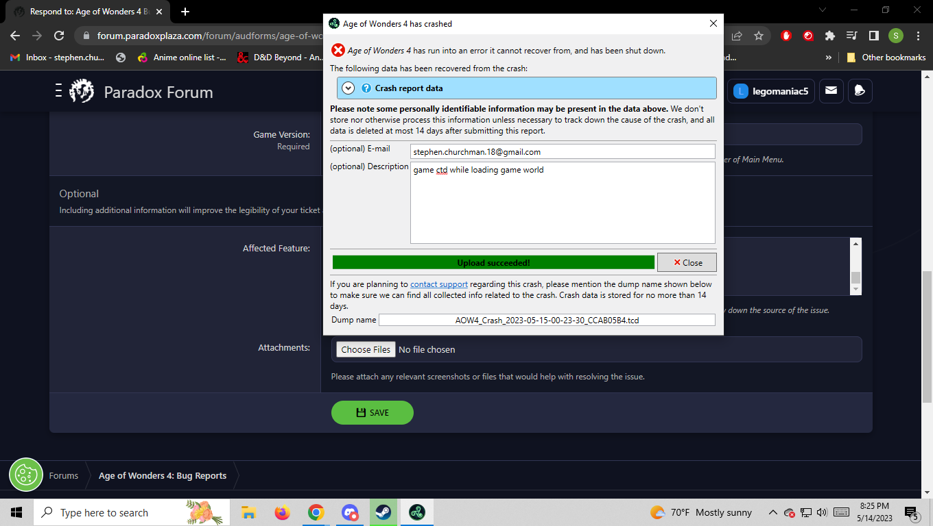 Game crashes after confirming faction FIX FOUND | Paradox Interactive ...