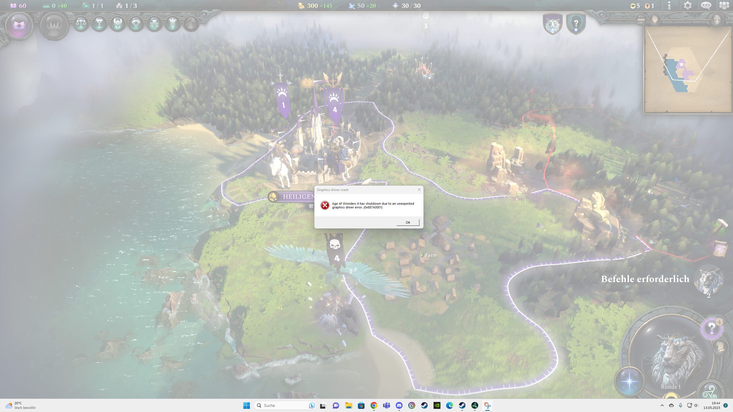 Graphics Driver Crash 0x887a0001 | Paradox Interactive Forums