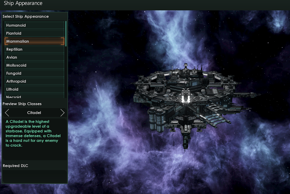 Will there also be previews for orbital habitats when selecting ship