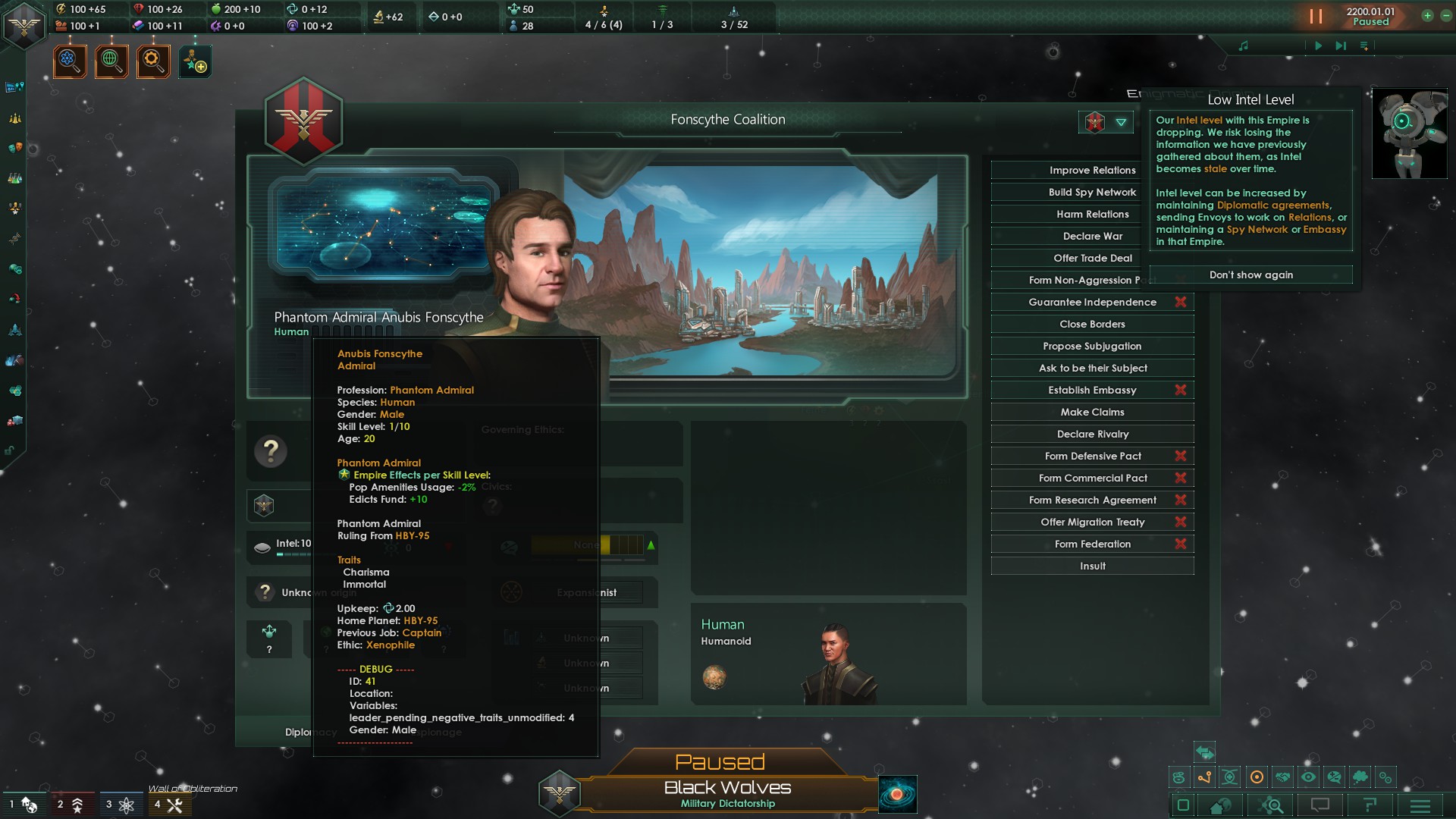 Stellaris Custom Empire rulers being randomized on game start