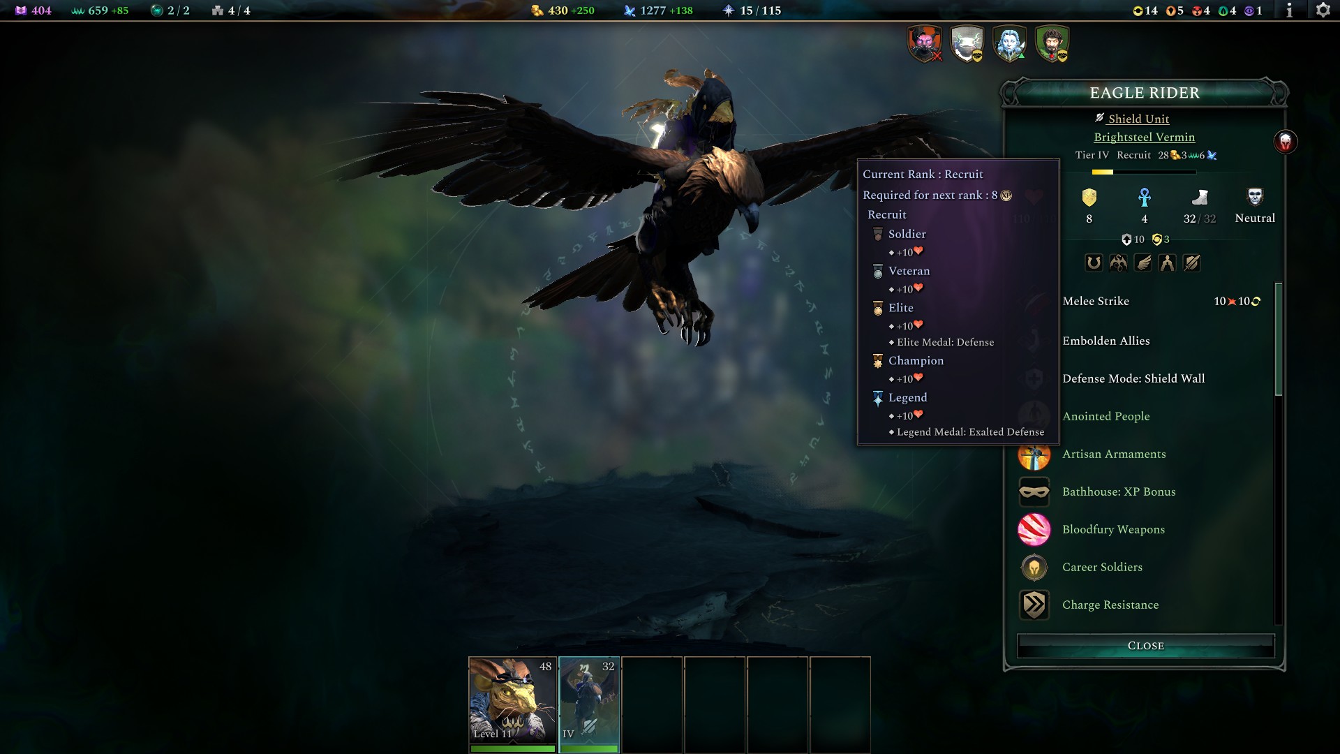 Confirmed - Eagle Riders are not benefiting from Society Traits bonuses ...
