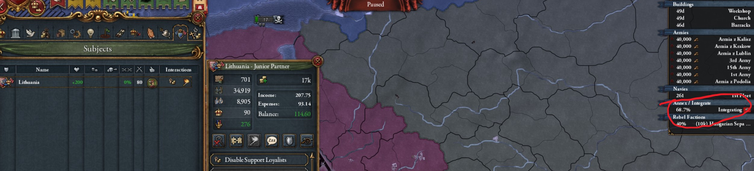 integration progress stuck | Paradox Interactive Forums
